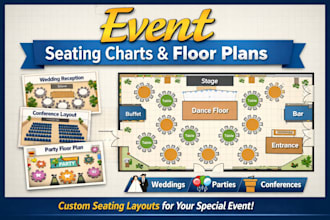 create event seating charts and floor plans for weddings, parties, conferences