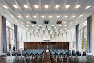 realistic visual layout for event hall, exhibition centre, remodel occasion hall