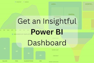 create insightful power bi dashboards and visualizations