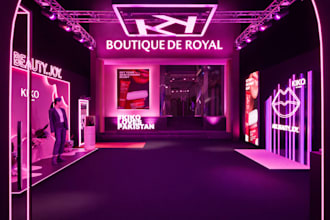 design professional 3d trade show booth, exhibition booth and creative backdrop