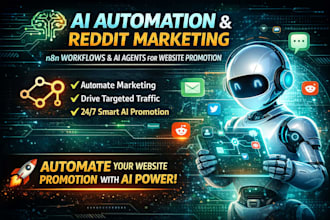 do ai automation, n8n workflow and reddit marketing for website promotion