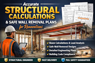 accurate structural calculations and safe wall removal plans