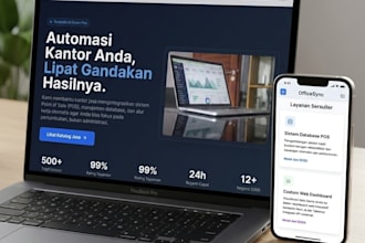 create a modern responsive landing page