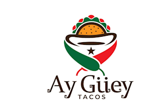 design awesome mexican tacos food truck logo
