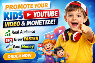 kids youtube video promotion channel monetization ai channel management