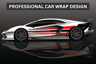 design custom racing livery or car wrap for your sports car