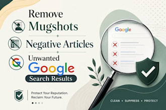 remove mugshots, negative articles, unwanted google search results