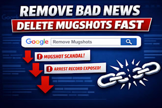 remove bad news, mugshots, bad links, negative articles, bad press on google