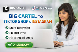 big cartel to tiktok shop instagram sync  fix technical errors