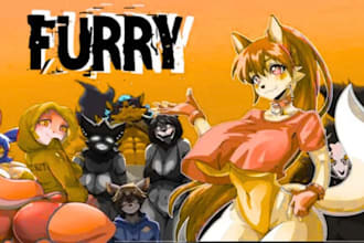 create custom furry nsfw art for your unique fursona character
