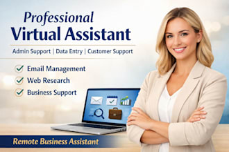 be your virtual assistant for admin support, customer service english german