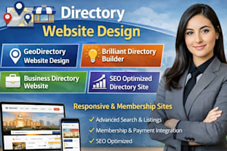 design directory website, geodirectory website, brilliant directory website