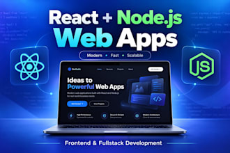 build frontend or fullstack web apps with react