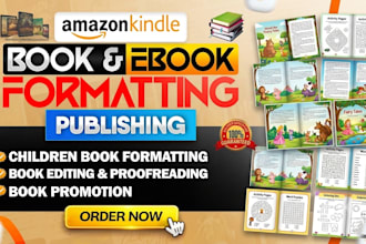 children book formatting, amazon kdp book publishing, children book publishing