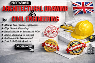 do architectural stamp permit drawing, house plans, engineering drawing