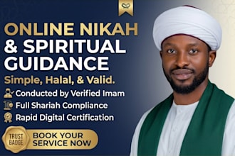 conduct  online nikah  islamic marriage imam witnesses  wali certificate