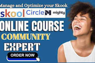 setup skool community, course creation, mighty network community setup, kajabi
