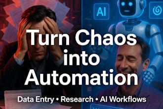 handle data entry, web research and build ai automations for you