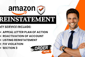 reinstate suspended amazon seller acc and etsy shop with professional appeal poa