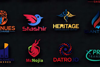 do a modern and trendy logo design for your business or company