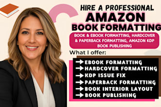 book formatting, paperback, hardcover formatting for amazon KDP book publishing
