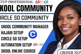 skool community setup,skool online community circle so and mighty network course