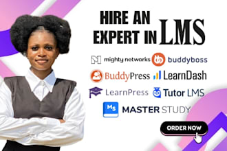 build wordpress lms website with learndash, buddyboss and tutor lms