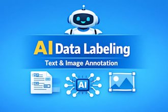 label text and images for ai training data