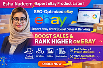 do ebay product listing, ebay SEO listing, ebay listing, ebay lister