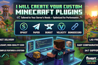 create high performance custom minecraft plugins