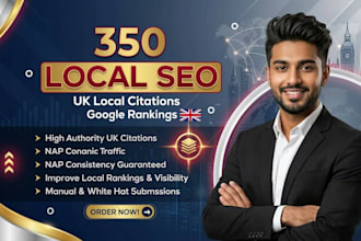 do 350 UK local citations and directory submission for local SEO