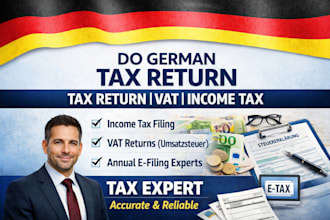 manage your german tax filing, vat returns, and corporate taxes