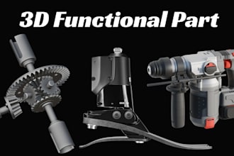 functional part mechanical design industrial 3d cad modeling for 3d printing