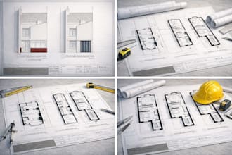 prepare architectural drawings for UK planning permission and loft conversions