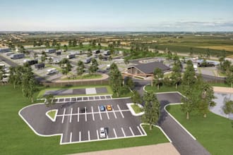 model rv resort site plan,playground design, zoning layout,public park rendering