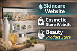 build skincare website cosmetic store website beauty product store website