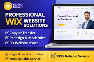 build wix website clone wix website redesign revamp wix website update wix edit