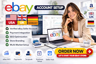 setup ebay account creation ebay USA ebay germany ebay uk seo set up ebay seller