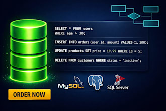 do sql queries, design database schema and create er diagram