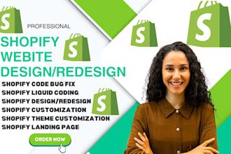 fix bug redesign customize shopify website with expert custom liquid coding
