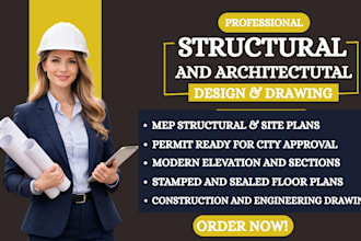 design foundation plan framing plan layout and structural drawings with pe stamp