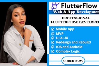 build flutterflow mobile app, flutterflow developer, flutterflow app development