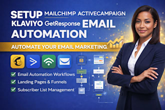 setup mailchimp activecampaign klaviyo getresponse email automation