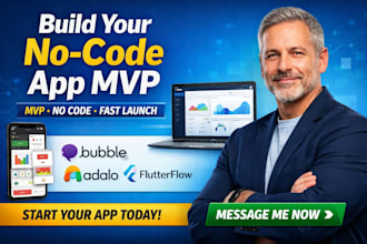 do no code app using adalo bubble io developer mvp flutterflow bubble adalo soft