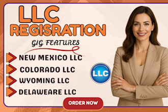 register wyoming llc, new mexico llc, colorado llc and delaware llc with ein