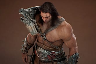 do realistic 3d game character modeling in unreal engine for animation and film