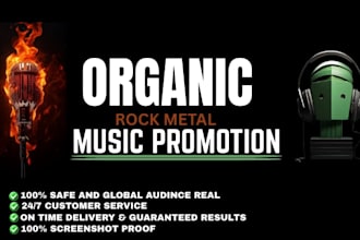 do organic heavy rock metal playlist music promotion metal band to real audience