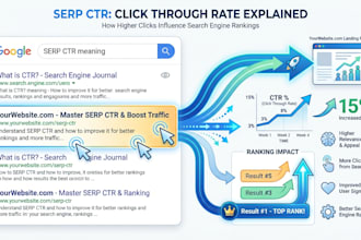 increase google ranking with organic traffic and serp ctr optimization