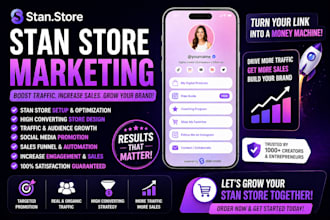 do stan store marketing, stanstore design, stan store setup, beacon ai promotion