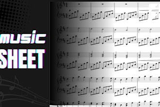 convert and notate your piano song into accurate piano sheet music notation